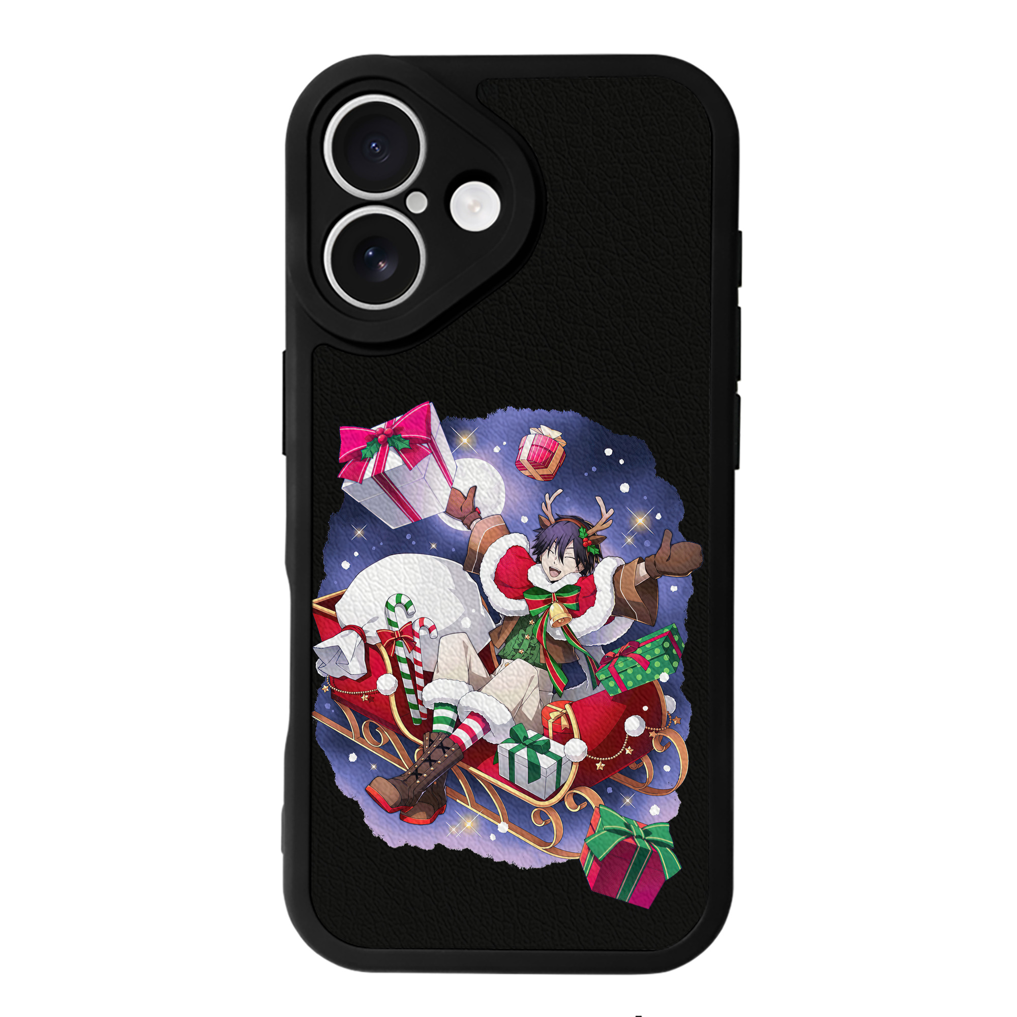 （画像用） 文豪ストレイドッグス Bungo Stray Dogs 【iPhone 16シリーズ対応】シリコンスマホケース（レザー調） 材質：シリコン